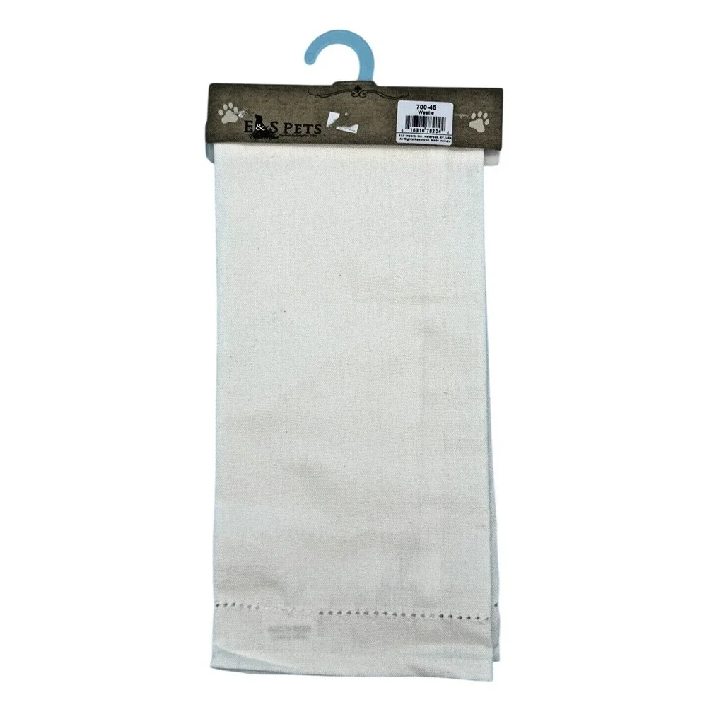 E&S Pets All You Need Is Love And A Westie Kitchen Hand Towel  18x26 NWT White